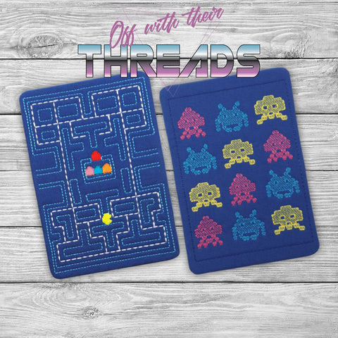 DIGITAL DOWNLOAD Retro Gamer Quilted Mug Rug Snack Mat Set 4 SIZES INCLUDED 2 DESIGNS BOTH ENVELOPE AND TURN HOLE FINISHES INCLUDED