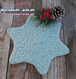 DIGITAL DOWNLOAD Snowflake Shaped Quilted Mug Rug Snack Mat Set 4 SIZES INCLUDED INCLUDES BOTH SATIN AND ENVELOPE FINISHES