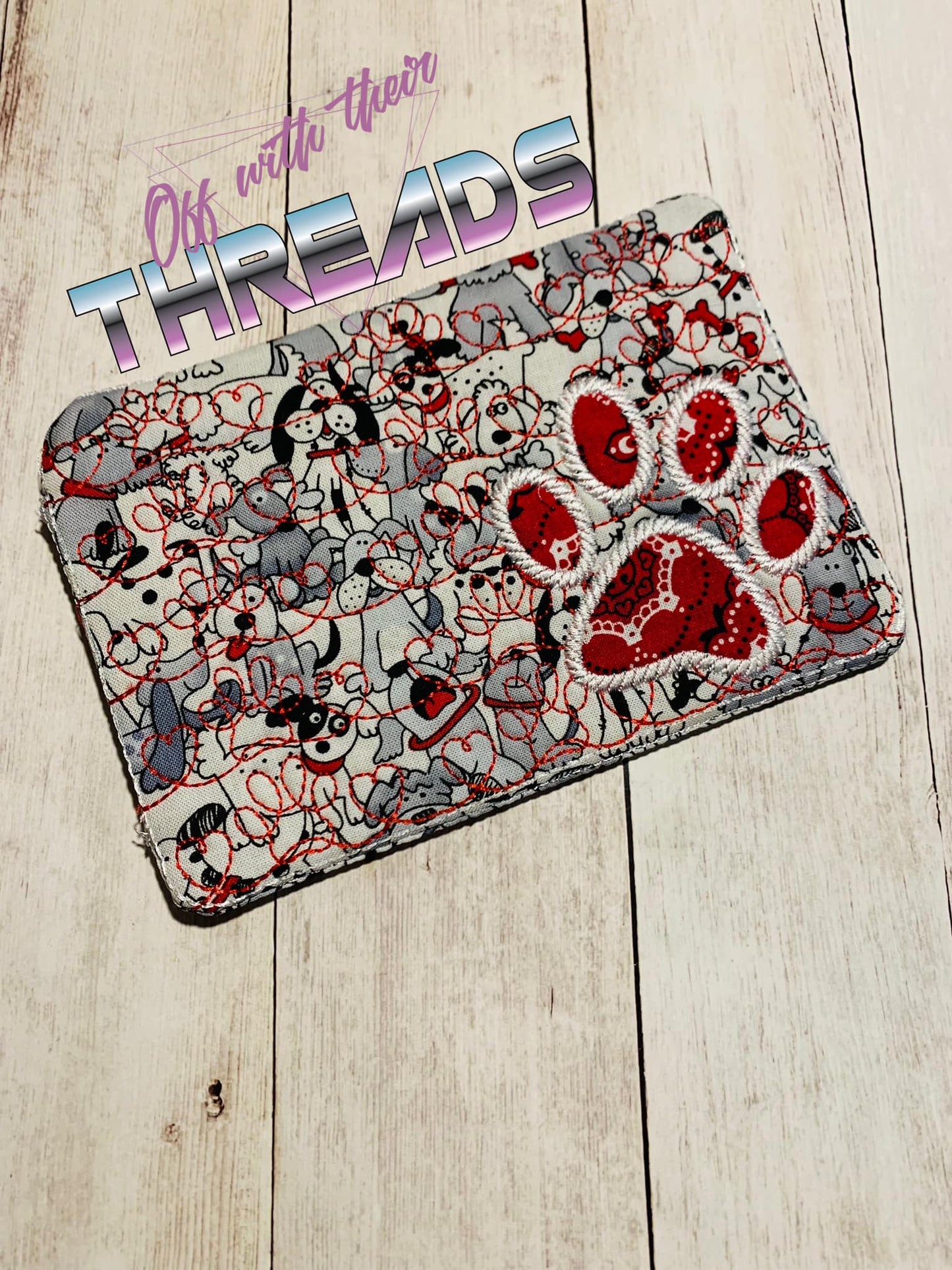 DIGITAL DOWNLOAD Applique Paw Print Quilted Mug Rug Snack Mat Set 4 SIZES INCLUDED INCLUDES BOTH TURN HOLE AND ENVELOPE FINISHES