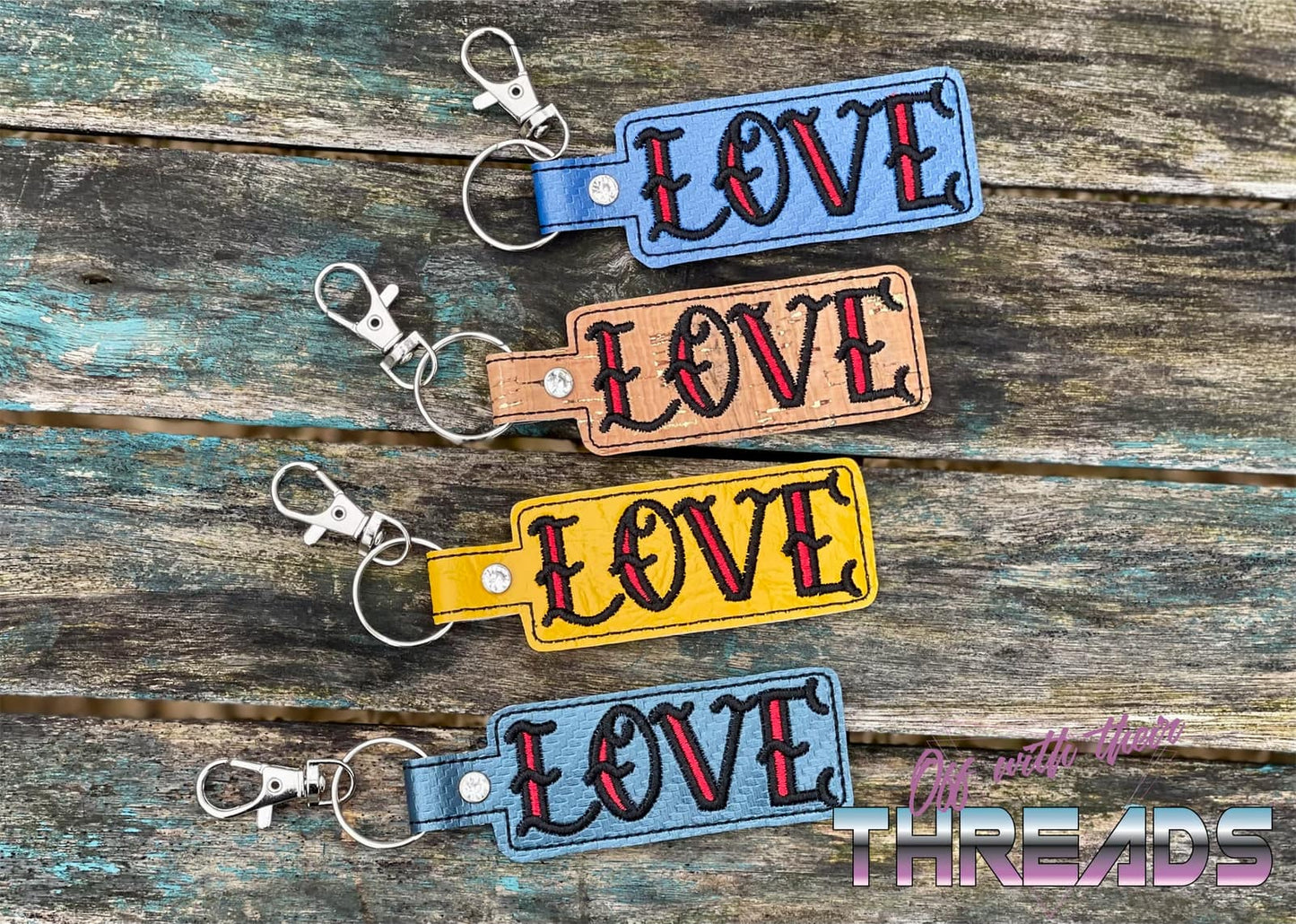 DIGITAL DOWNLOAD Love Tattoo Snap Tab Key Chain