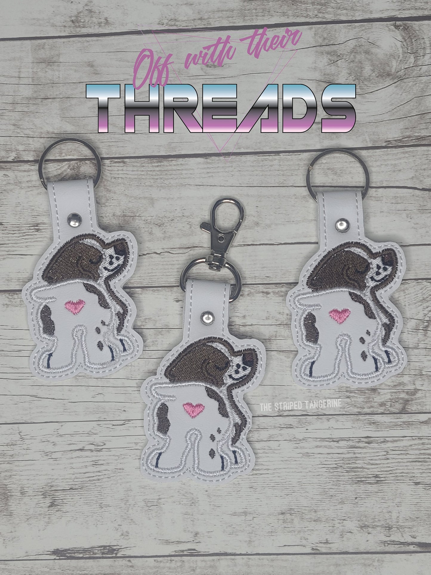 DIGITAL DOWNLOAD Springer Spaniel Bum Snap Tab Key Chain