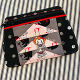 DIGITAL DOWNLOAD Quilted Flying Geese Clutch Applique Zipper Bag Lined and Unlined