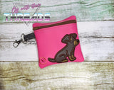 DIGITAL DOWNLOAD 5x5 ITH Dachshund Bag and 4x4 Stand Alone