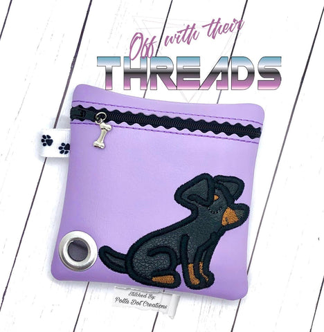 DIGITAL DOWNLOAD 5x5 ITH Dachshund Bag and 4x4 Stand Alone