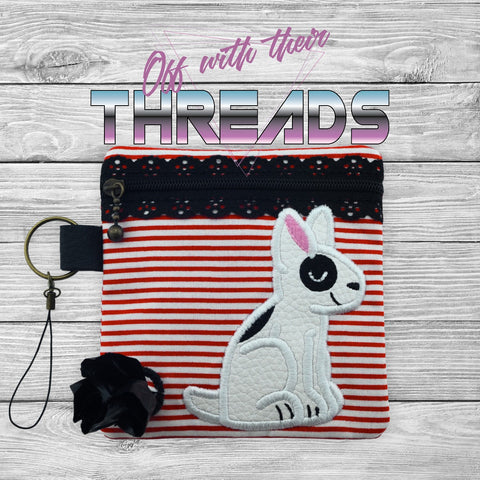 DIGITAL DOWNLOAD 5x5 ITH Bull Terrier Bag and 4x4 Stand Alone