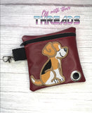 DIGITAL DOWNLOAD 5x5 ITH Applique Beagle Waste Bag and 4x4 Stand Alone