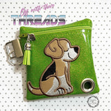 DIGITAL DOWNLOAD 5x5 ITH Applique Beagle Waste Bag and 4x4 Stand Alone