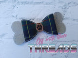 DIGITAL DOWNLOAD ITH 3D Dog Bone Bow 4 SIZES INCLUDED 4x4 Friendly Option Included
