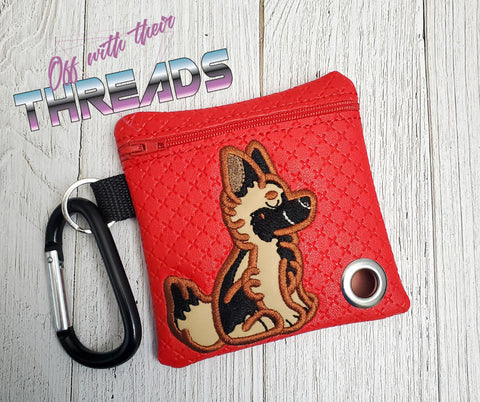 DIGITAL DOWNLOAD 5x5 ITH Applique German Shepherd Waste Bag and 4x4 Stand Alone