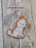 DIGITAL DOWNLOAD 4x4 Applique Poodle Bookmark Ornament Gift Tag
