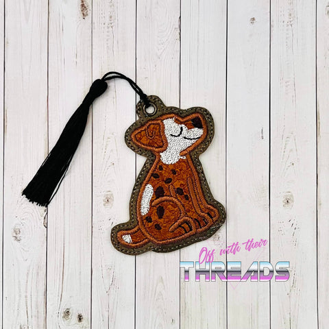 DIGITAL DOWNLOAD 4x4 Applique German Short Haired Pointer Bookmark Ornament Gift Tag