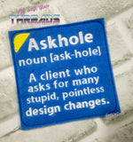 DIGITAL DOWNLOAD 4 Inch and 5 Inch Ask-hole Coaster