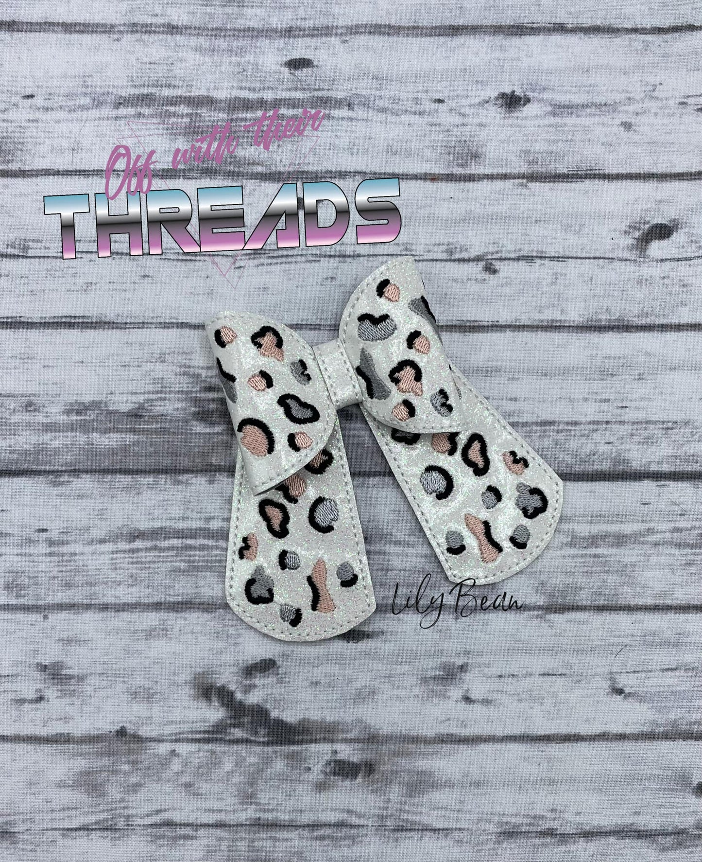 DIGITAL DOWNLOAD Leopard Cheetah Animal Print Hair Bow 4 SIZES INCLUDED