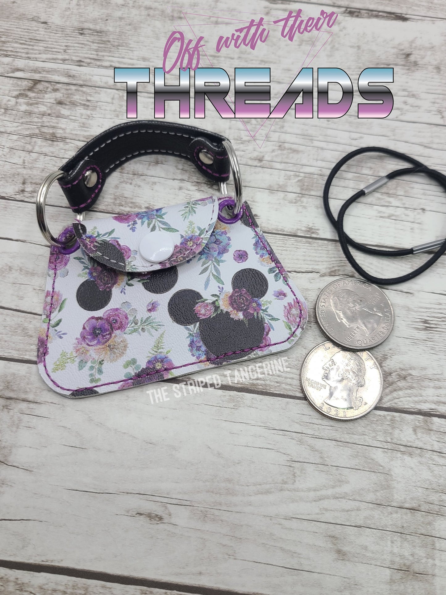 DIGITAL DOWNLOAD ITH  Key Chain Purse Quarter Keeper 4 SIZES INCLUDED
