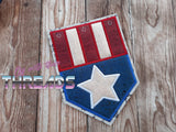 DIGITAL DOWNLOAD Applique Rustic American Flag Banner 3 SIZES INCLUDED