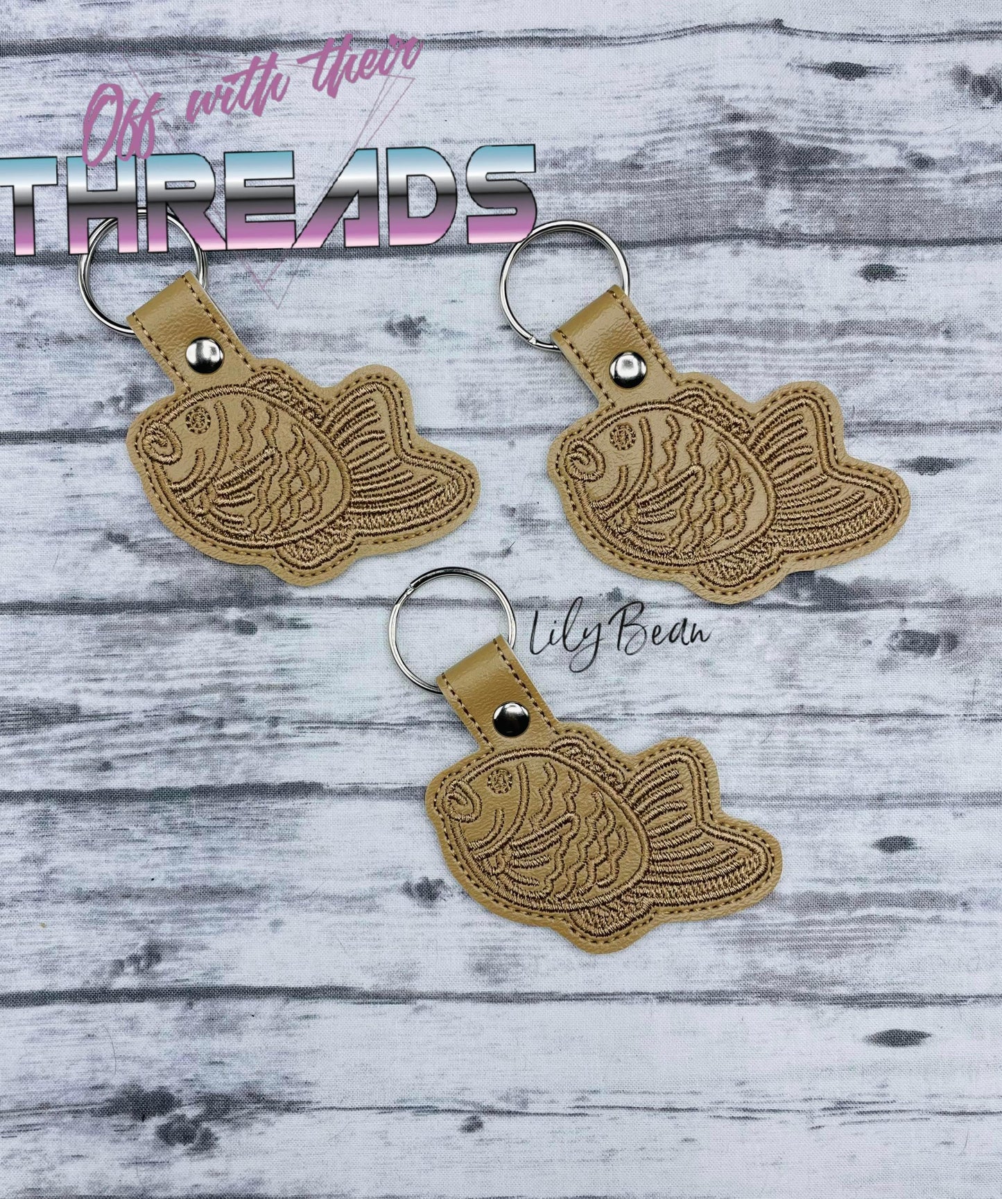DIGITAL DOWNLOAD Taiyaki Fish Cake Snap Tab Key Chain
