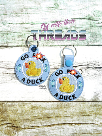 DIGITAL DOWNLOAD Go F*** A Duck Snap Tab and Eyelet Set