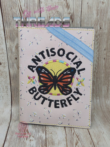 DIGITAL DOWNLOAD Antisocial Butterfly A6 Notebook Holder