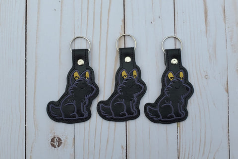 DIGITAL DOWNLOAD Scottish Terrier Snap Tab Key Chain