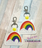 DIGITAL DOWNLOAD Rainbow Snap Tab Key Chain