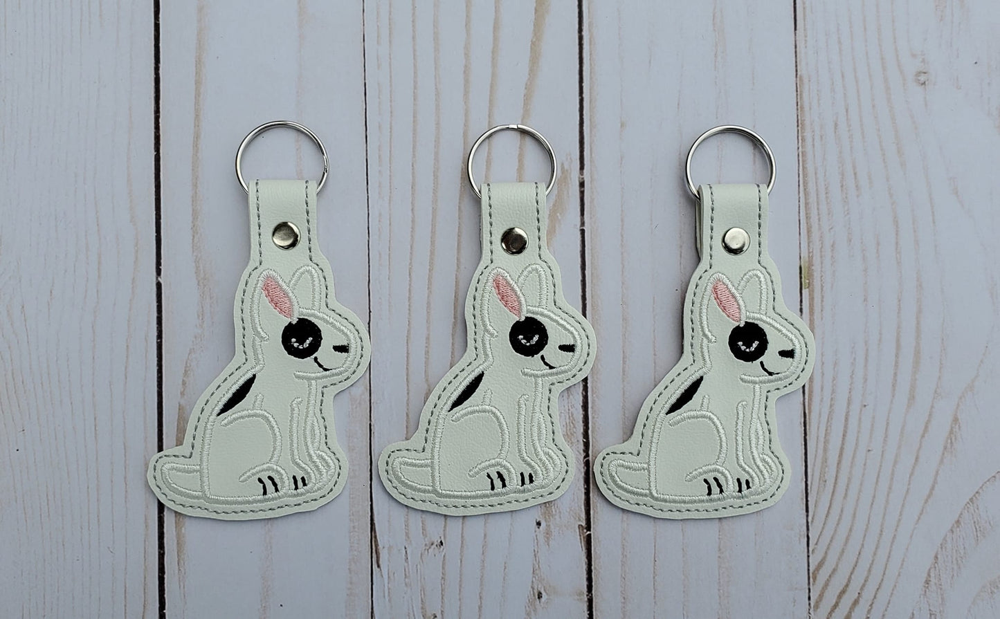 DIGITAL DOWNLOAD Bull Terrier Snap Tab Key Chain