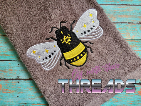 DIGITAL DOWNLOADHoney Bee Embroidery Design 6 SIZES INCLUDED