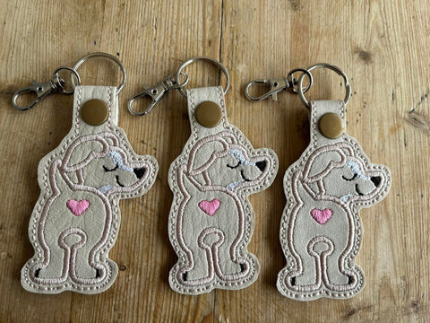 DIGITAL DOWNLOAD Whippet Snap Tab Key Chain