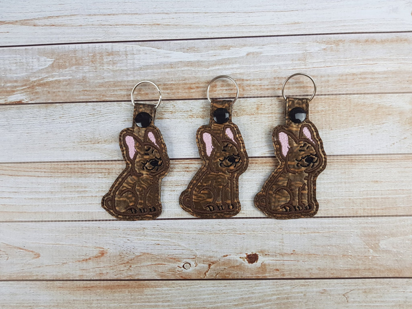 DIGITAL DOWNLOAD French Bulldog Frenchie Snap Tab Key Chain