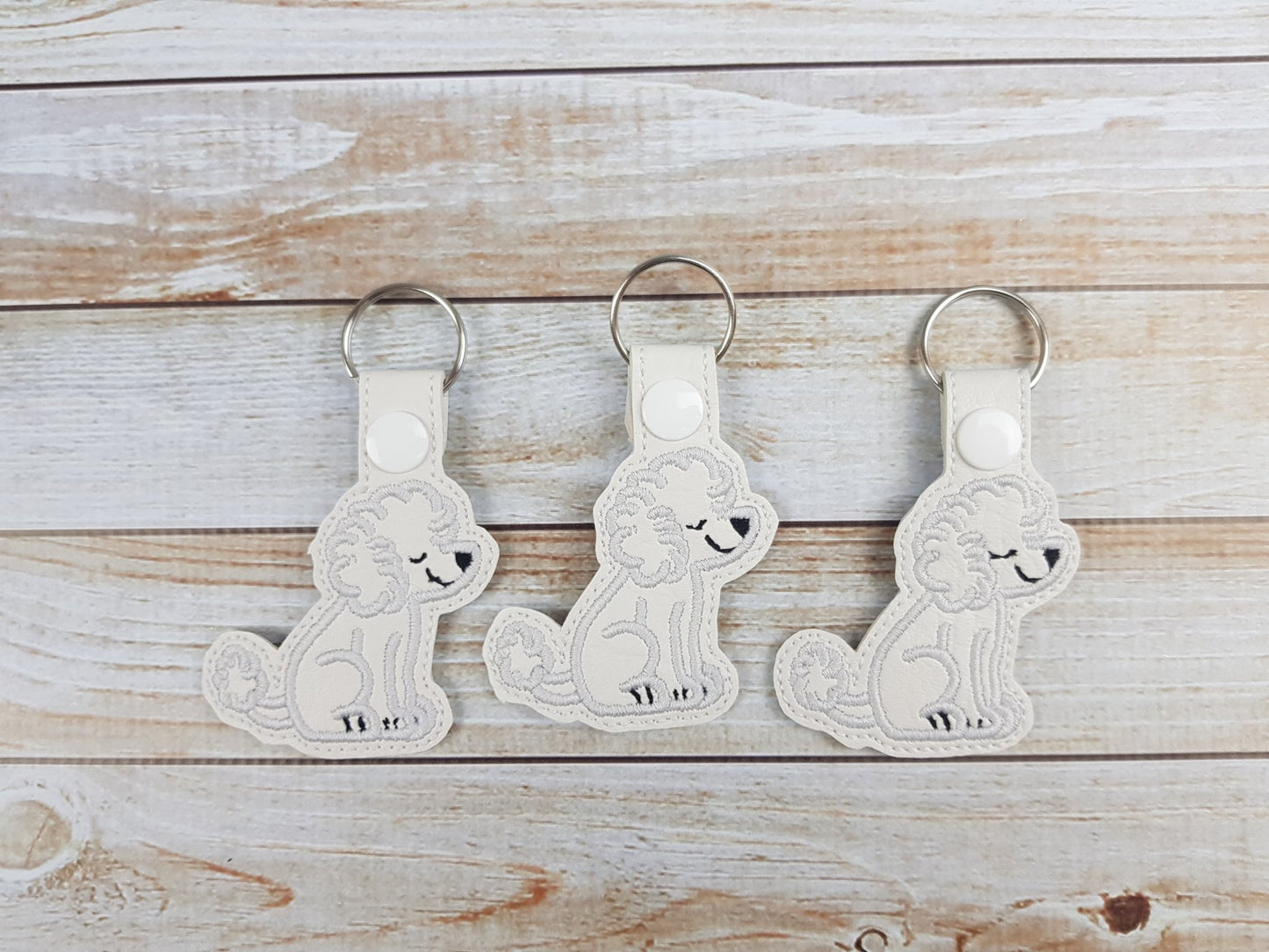DIGITAL DOWNLOAD Poodle Snap Tab Key Chain