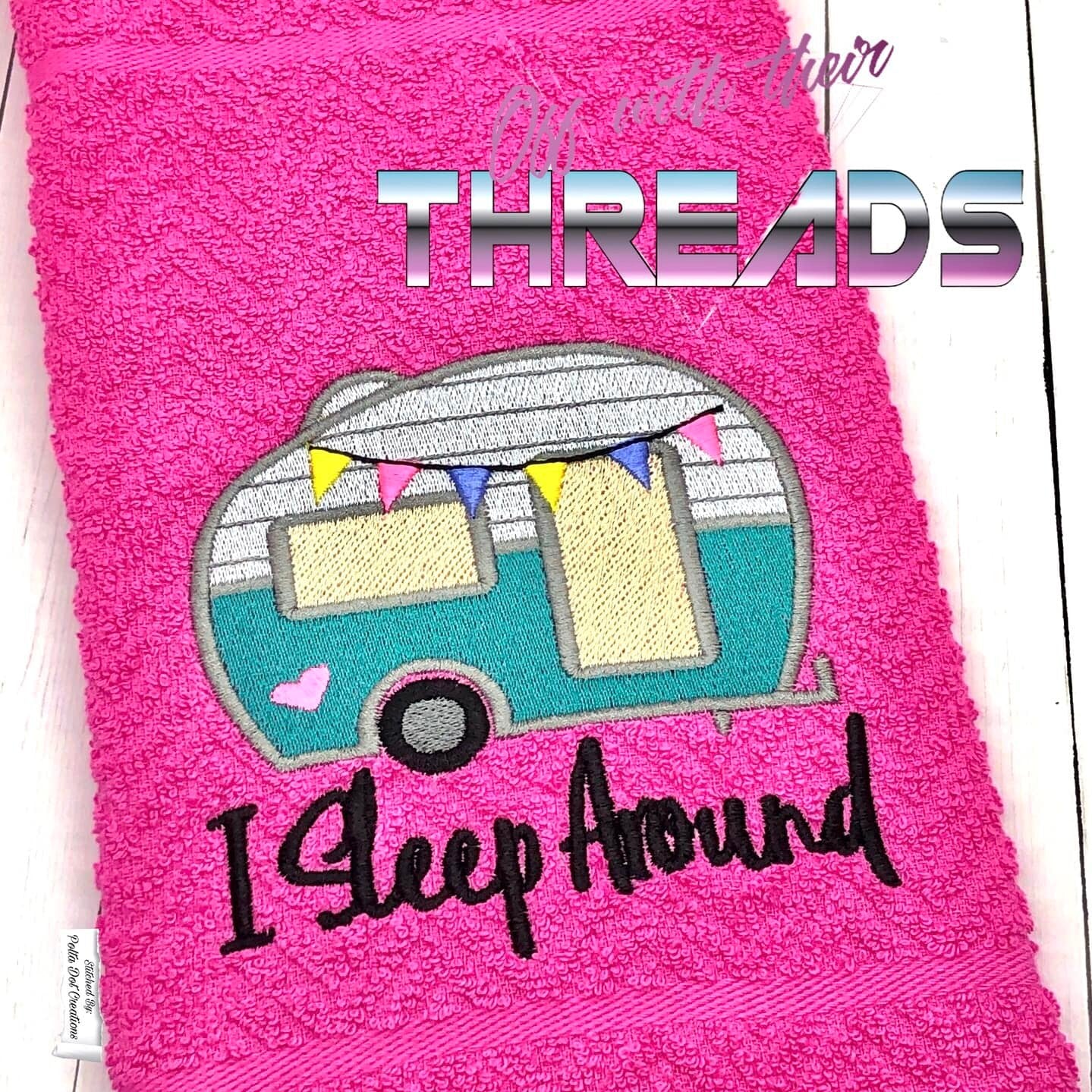 DIGITAL DOWNLOAD I Sleep Around Camper Design 4 SIZES INCLUDED