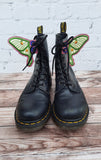 DIGITAL DOWNLOAD Applique Luna Moth Shoe Wings Boot SATIN AND BEAN STITCH EYELET OPTIONS INCLUDED