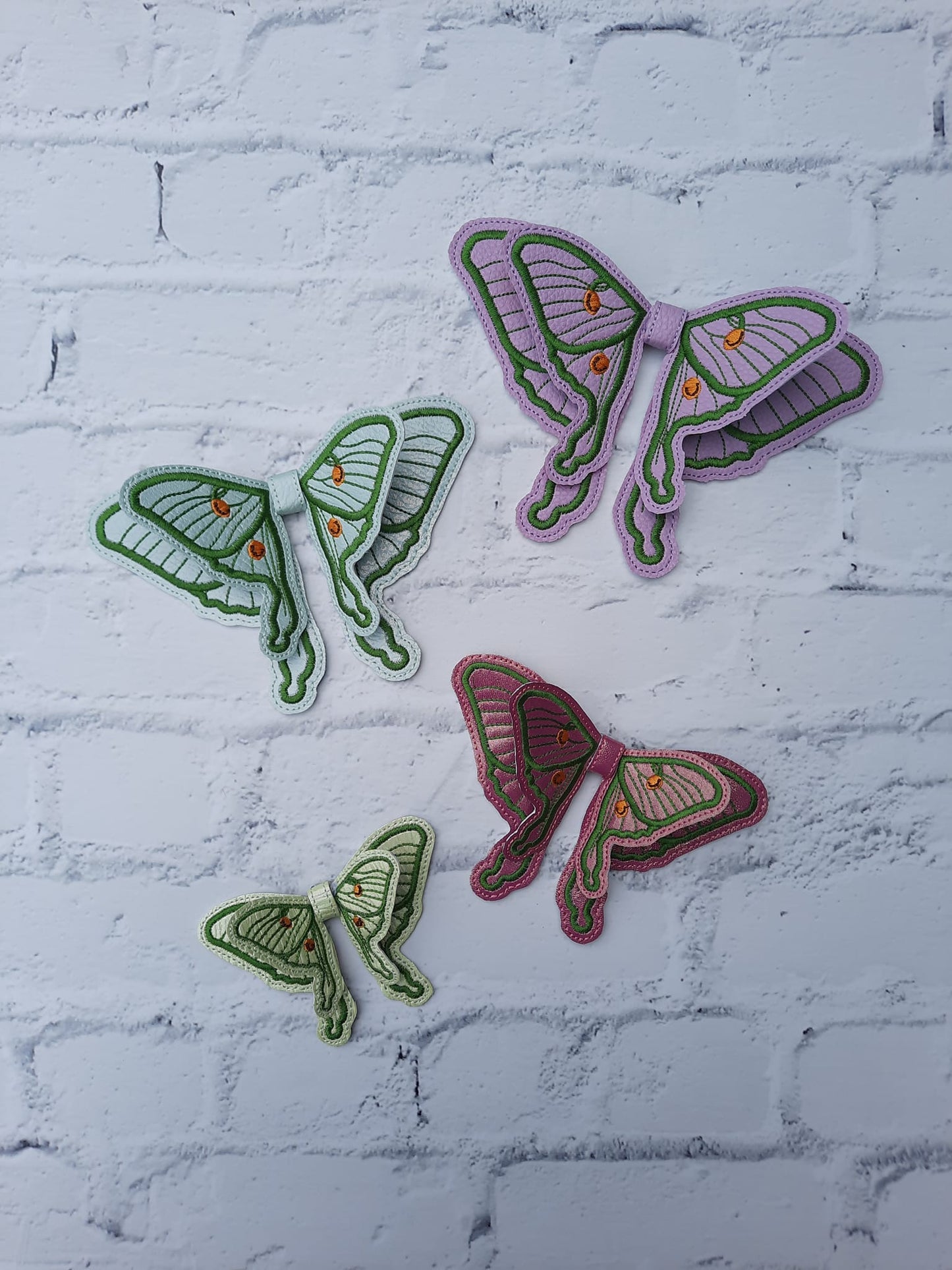 DIGITAL DOWNLOAD ITH Luna Moth Hair Bow 4 SIZES INCLUDED
