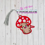 DIGITAL DOWNLOAD Stabby Mushroom Bookmark Ornament Gift Tag