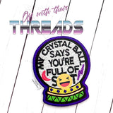 DIGITAL DOWNLOAD Crystal Ball Patch 3 SIZES INCLUDED