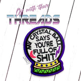 DIGITAL DOWNLOAD Crystal Ball Patch 3 SIZES INCLUDED