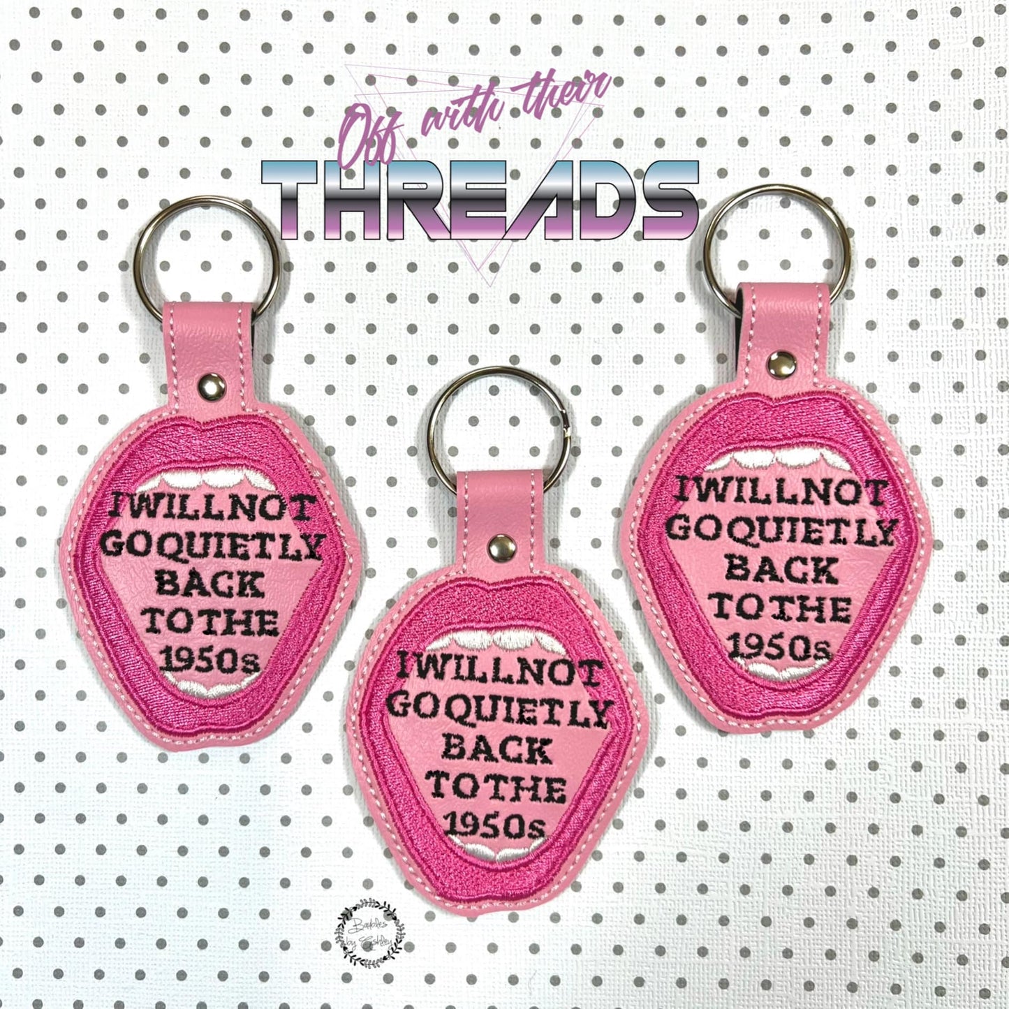 DIGITAL DOWNLOAD Will Not Go Back Snap Tab Key Chain
