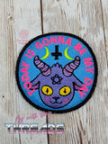 DIGITAL DOWNLOAD Today Is My Day Baphomet Goat Patch 3 SIZES INCLUDED