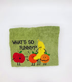 DIGITAL DOWNLOAD What's So Funny Fruit Embroidery Design 4 SIZES INCLUDED