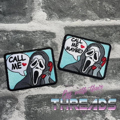 DIGITAL DOWNLOAD Call Me Patch 3 SIZES INCLUDED 2 OPTIONS INCLUDED