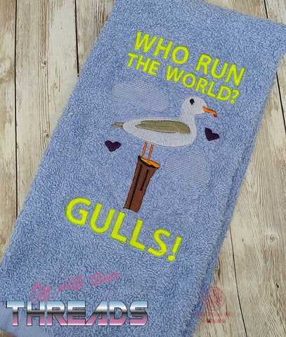 DIGITAL DOWNLOAD Who Run The World, Gulls! 5 SIZES INCLUDED