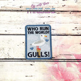 DIGITAL DOWNLOAD Gulls Run The World Patch 3 SIZES INCLUDED