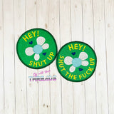 DIGITAL DOWNLOAD Hey Shut Up! Patch 3 SIZES 2 VERSIONS