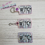 DIGITAL DOWNLOAD Witch Snap Tab Feltie and Eyelet Set