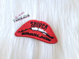 DIGITAL DOWNLOAD Rocky Lips Patch 3 SIZES INCLUDED