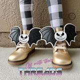 DIGITAL DOWNLOAD ITH Pumpkin King Wings Shoe Boot Lace on Charms 2 SIZES