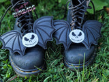 DIGITAL DOWNLOAD ITH Pumpkin King Wings Shoe Boot Lace on Charms 2 SIZES