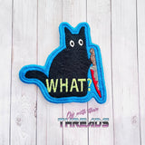 DIGITAL DOWNLOAD Stabby Cat Patch 3 SIZES INCLUDED