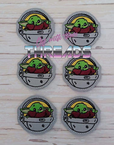DIGITAL DOWNLOAD Baby Green Pod Feltie