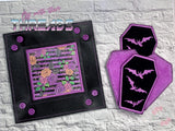 DIGITAL DOWNLOAD Coffin Reusable Makeup Pad and Applique Tray Set INCLUDES 2 SIZES