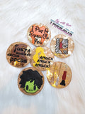 DIGITAL DOWNLOAD Witch Sisters Magic Coaster Set 6 DESIGNS INCLUDED Applique